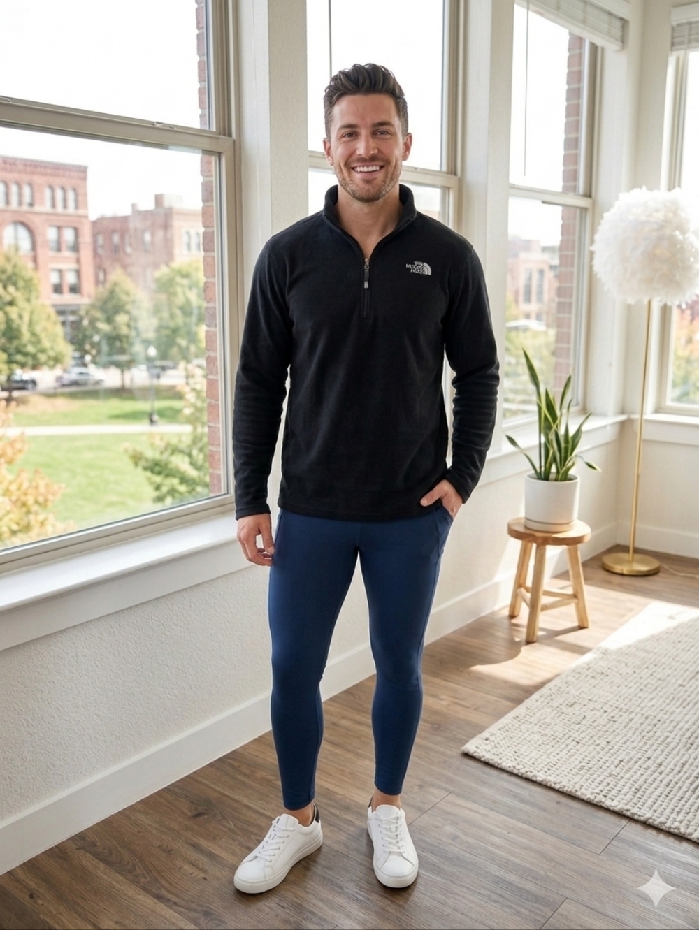 The North Face Men’s Black Quarter-Zip Pullover Sweater